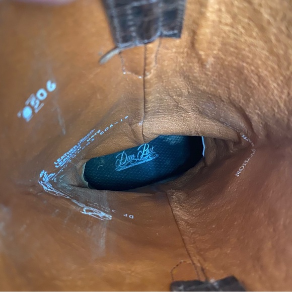 Dan Post Python Wicked Genuine Snakeskin Leather Western Cowgirl Cowboy Boots 7M - Picture 16 of 16